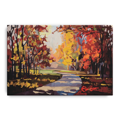 Fort Wayne Autumn Colors Front - Canvas Wall Art