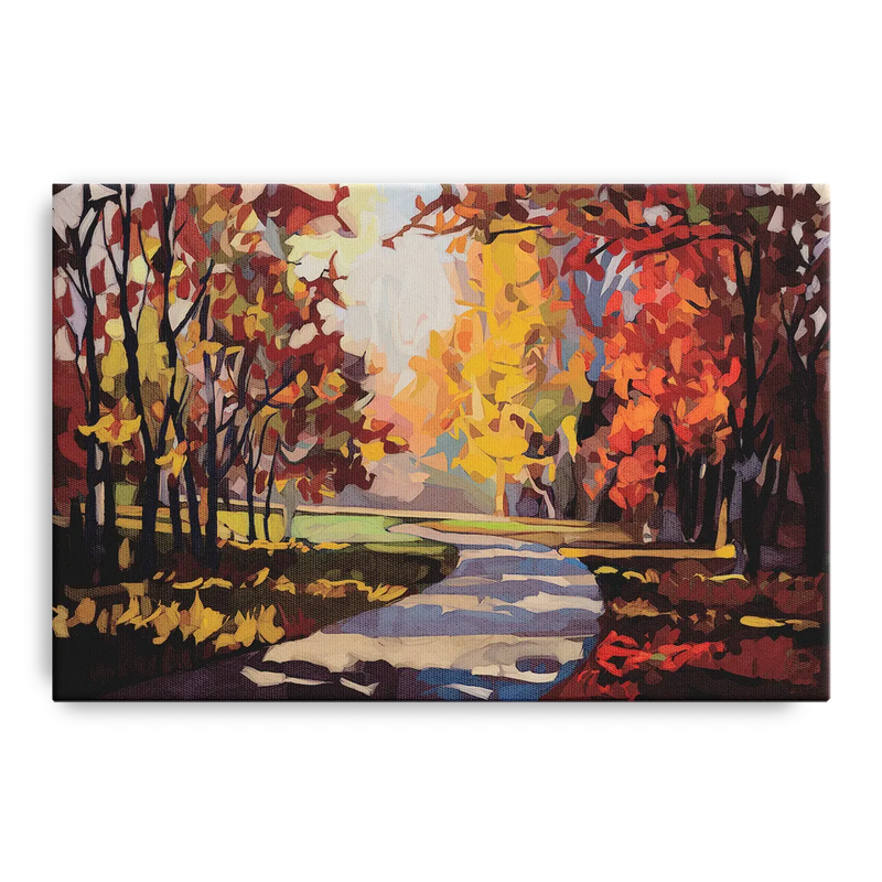 Fort Wayne Autumn Colors Front - Canvas Wall Art
