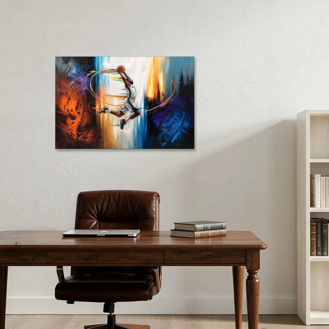 Fort Wayne Basketball Pride - Canvas Wall Art - Office - 36x24