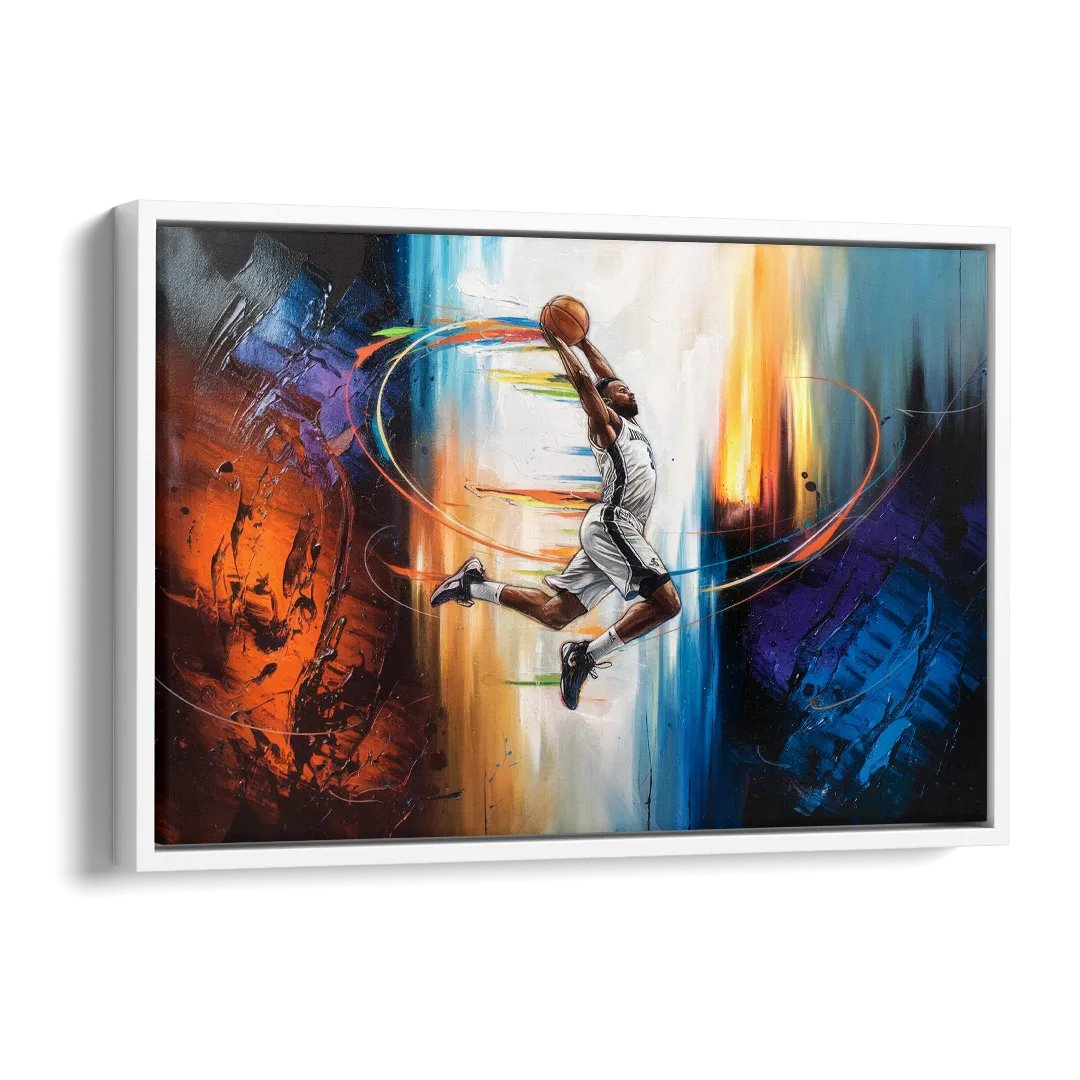 Fort Wayne Basketball Pride Side - White Canvas Wall Art