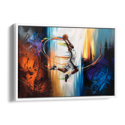 Fort Wayne Basketball Pride Side - White Canvas Wall Art