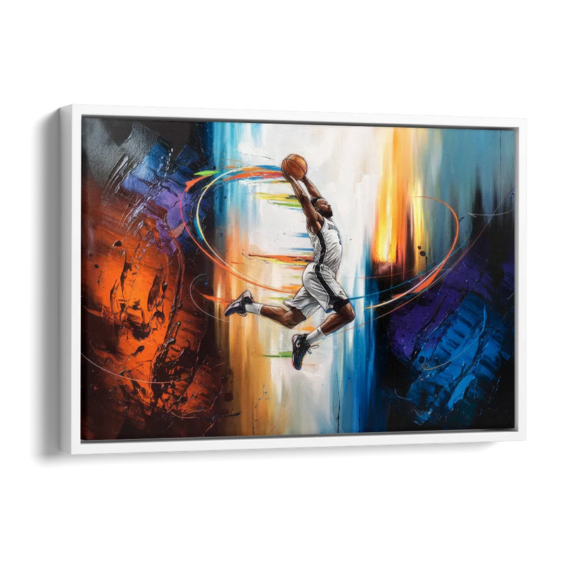 Fort Wayne Basketball Pride Side - White Canvas Wall Art