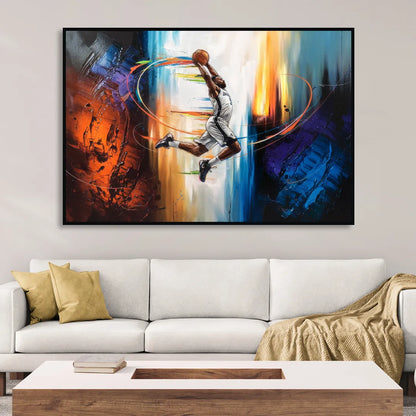 Fort Wayne Basketball Pride Sitting Room - Black Canvas Wall Art