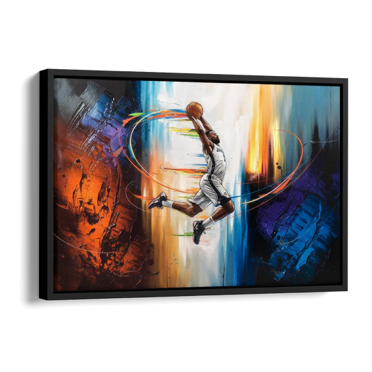 Fort Wayne Basketball Pride Side - Black Canvas Wall Art