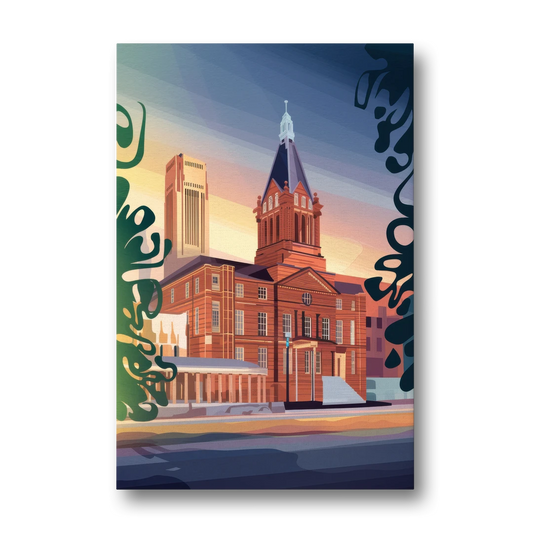 Fort Wayne Historic Landmarks - Canvas Wall Art - Front