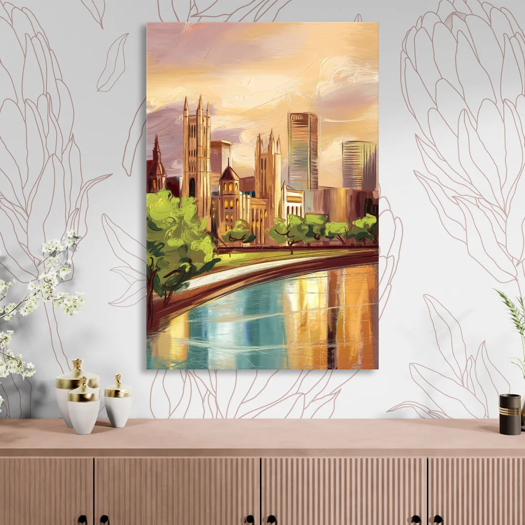 Fort Wayne Historic Landmarks Heritage Living Room - Canvas Wall Art