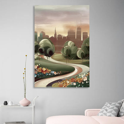 Fort Wayne Park Views Sitting Room - Canvas Wall Art