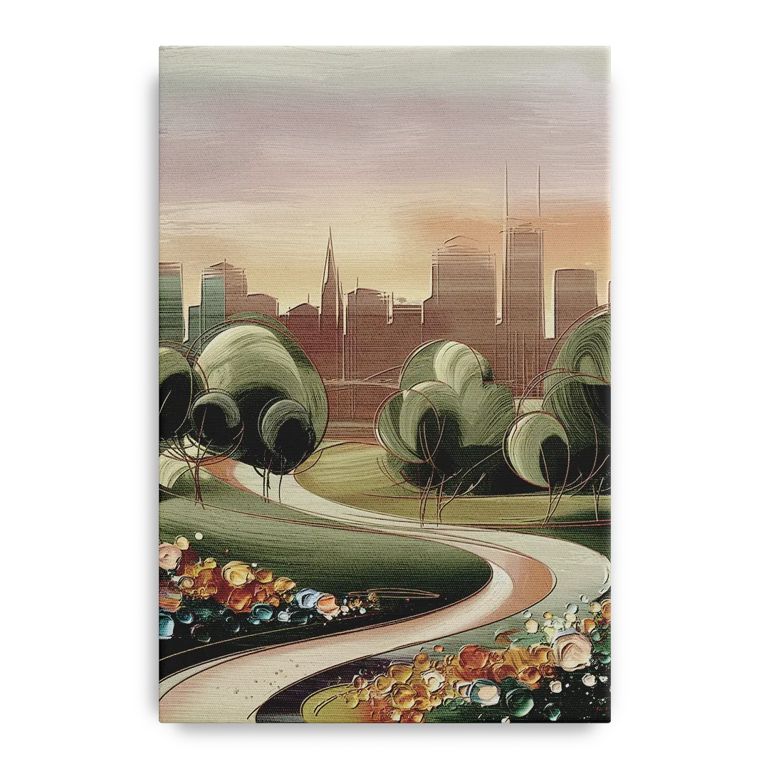 Fort Wayne Park Views Front - Canvas Wall Art