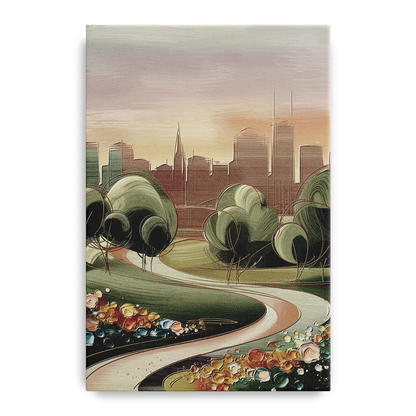 Fort Wayne Park Views Front - Canvas Wall Art