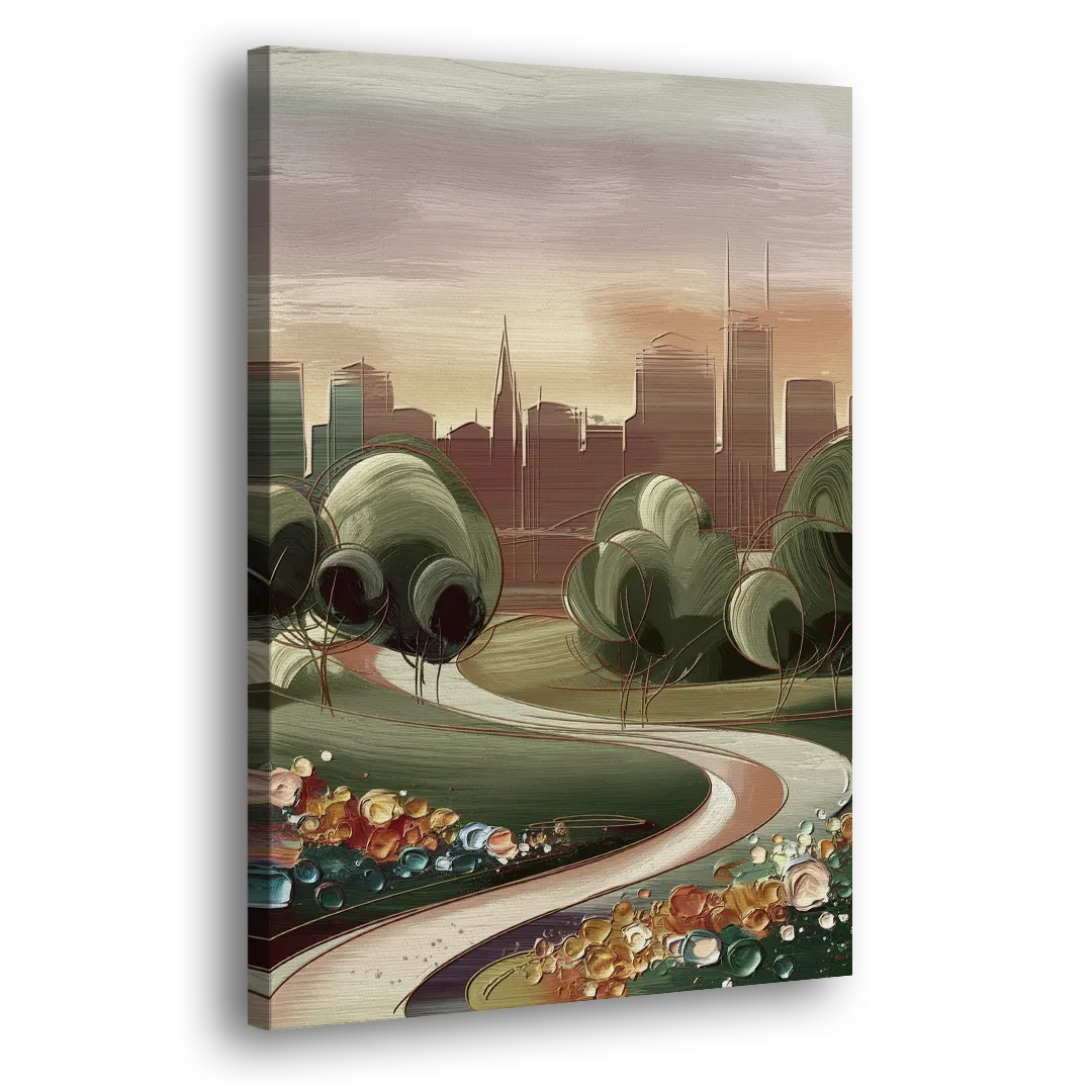 Fort Wayne Park Views Side - Canvas Wall Art