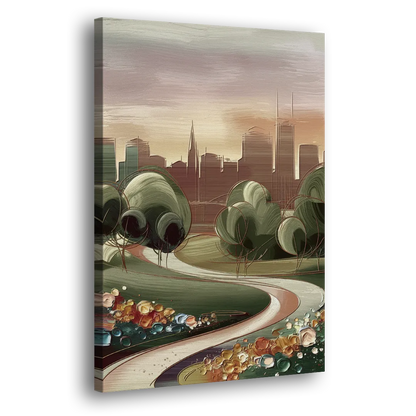 Fort Wayne Park Views Side - Canvas Wall Art