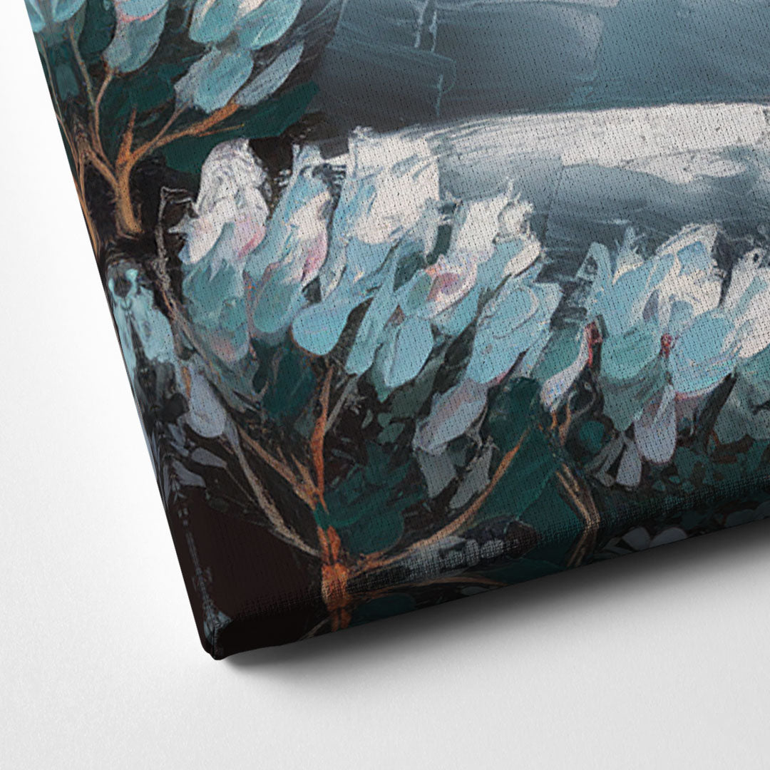 Fort Wayne Winter Wonderland Canvas Close Up