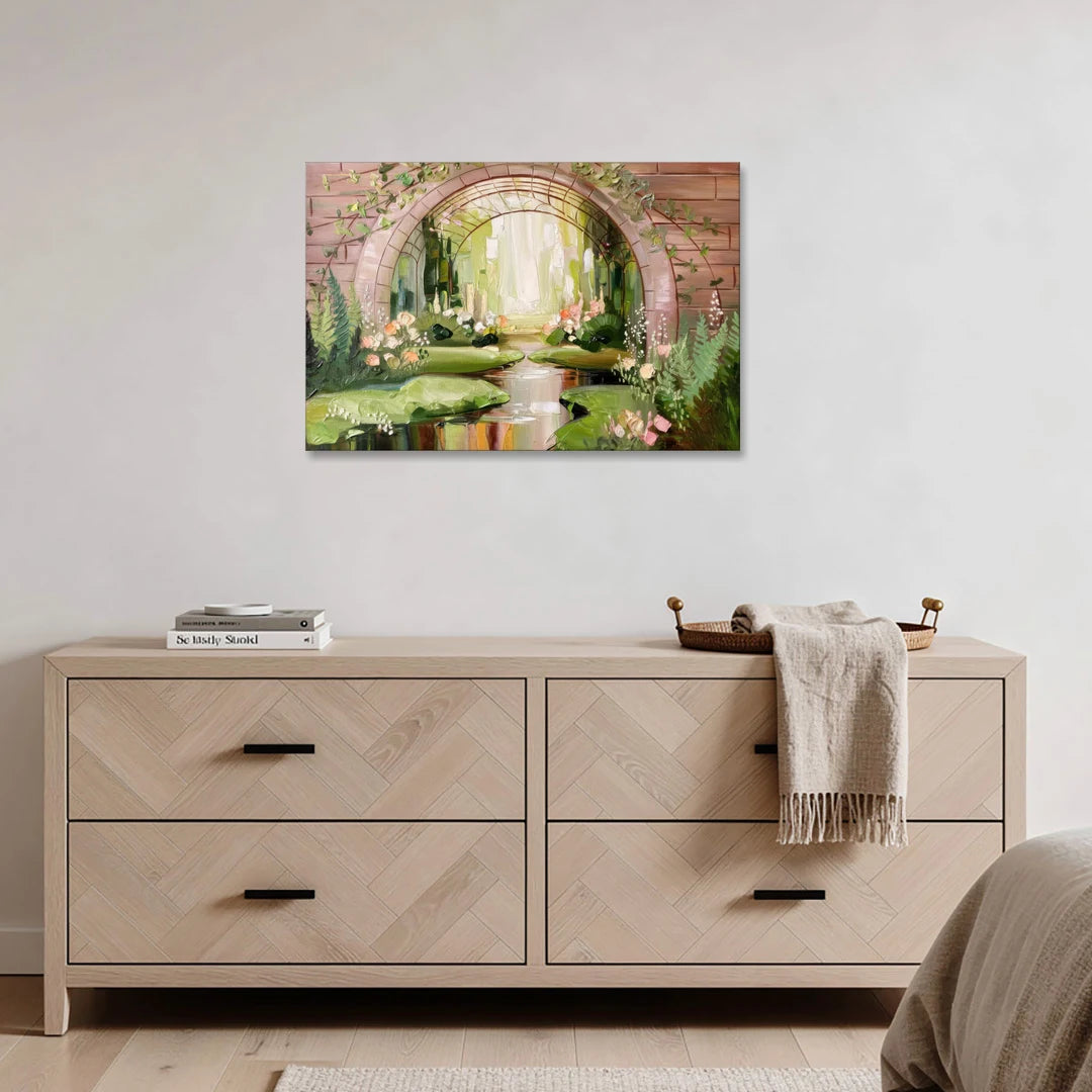 Fort Worth Botanical Gardens View - Canvas Wall Art - Coffee Table - 36x24