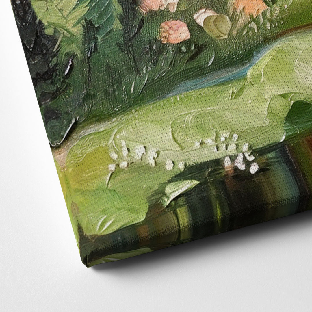 Fort Worth Botanical Gardens View Canvas Close Up