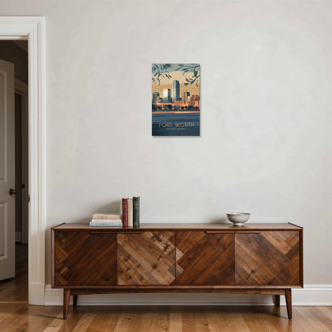 Fort Worth Cultural District Vibes - Canvas Wall Art - Coffee Table - 16x24