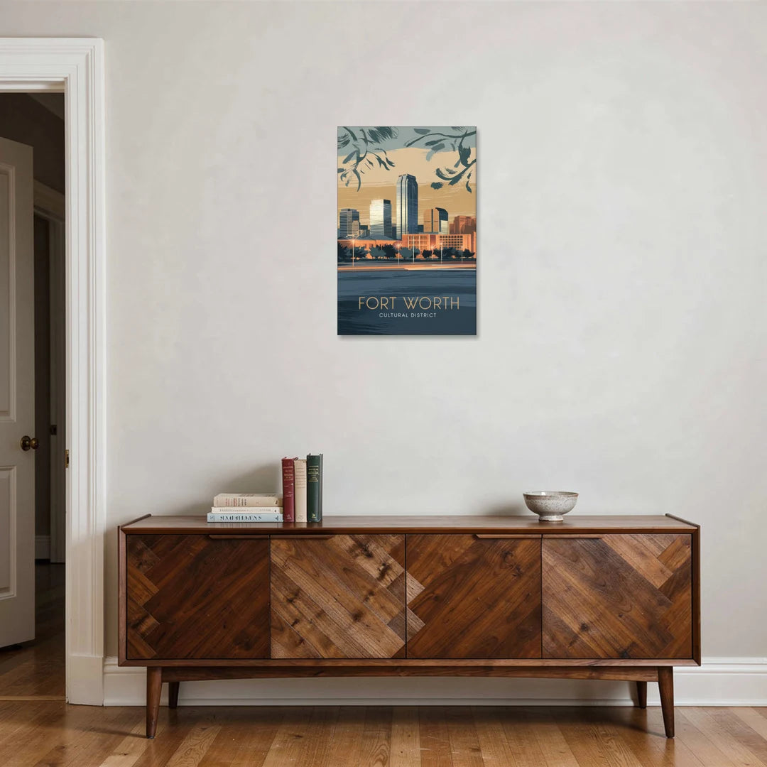 Fort Worth Cultural District Vibes - Canvas Wall Art - Coffee Table - 20x30