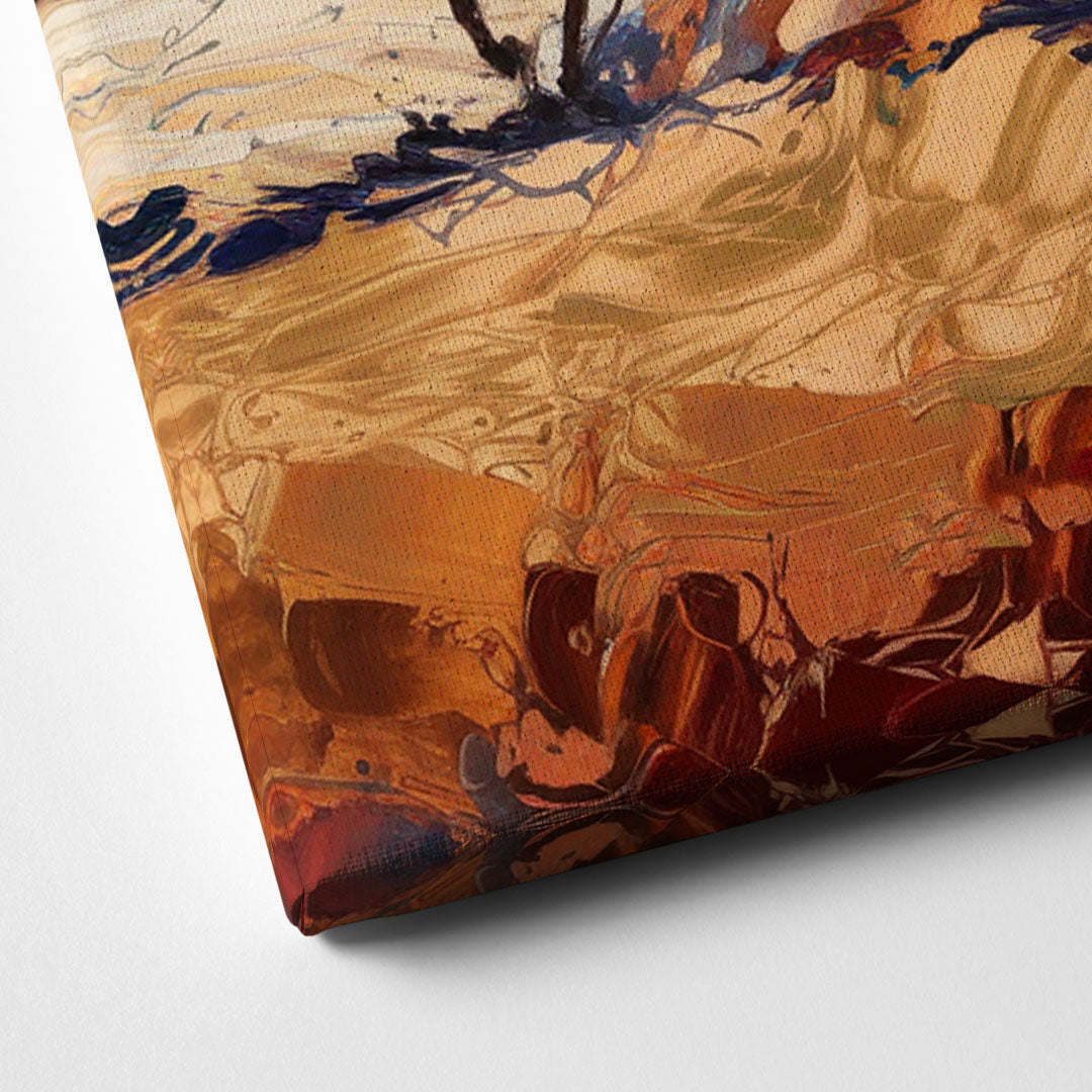 Fort Worth Rodeo And Cowboy Spirit Canvas Close Up