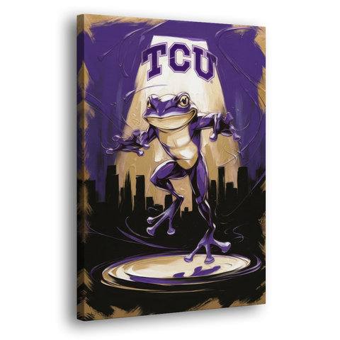 Fort Worth TCU Horned Frogs Pride - Canvas Wall Art - Side