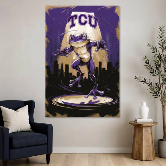 Fort Worth TCU Horned Frogs Pride - Canvas Wall Art - Sofa - 40x60