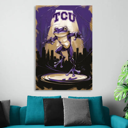 Fort Worth TCU Horned Frogs Pride Sitting Room - Canvas Wall Art