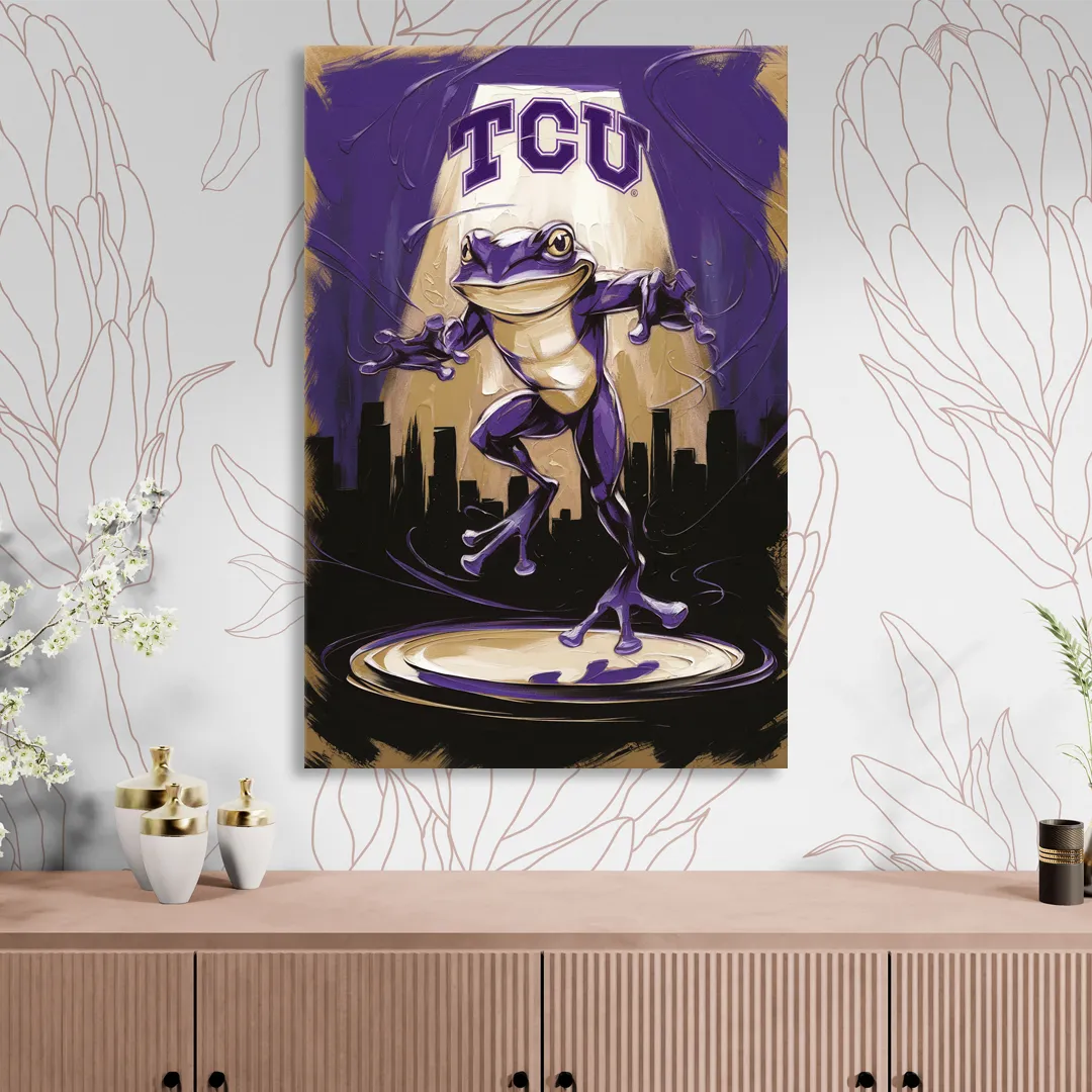 Fort Worth TCU Horned Frogs Pride Living Room - Canvas Wall Art