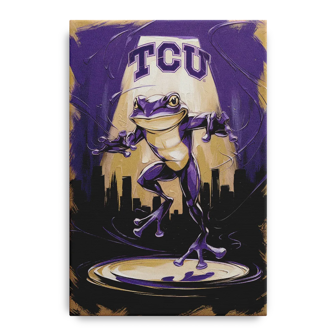 Fort Worth TCU Horned Frogs Pride Front - Canvas Wall Art