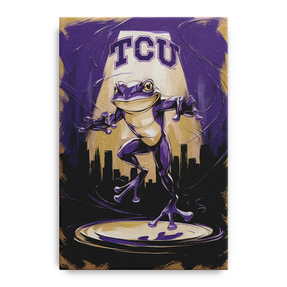 Fort Worth TCU Horned Frogs Pride Front - Canvas Wall Art