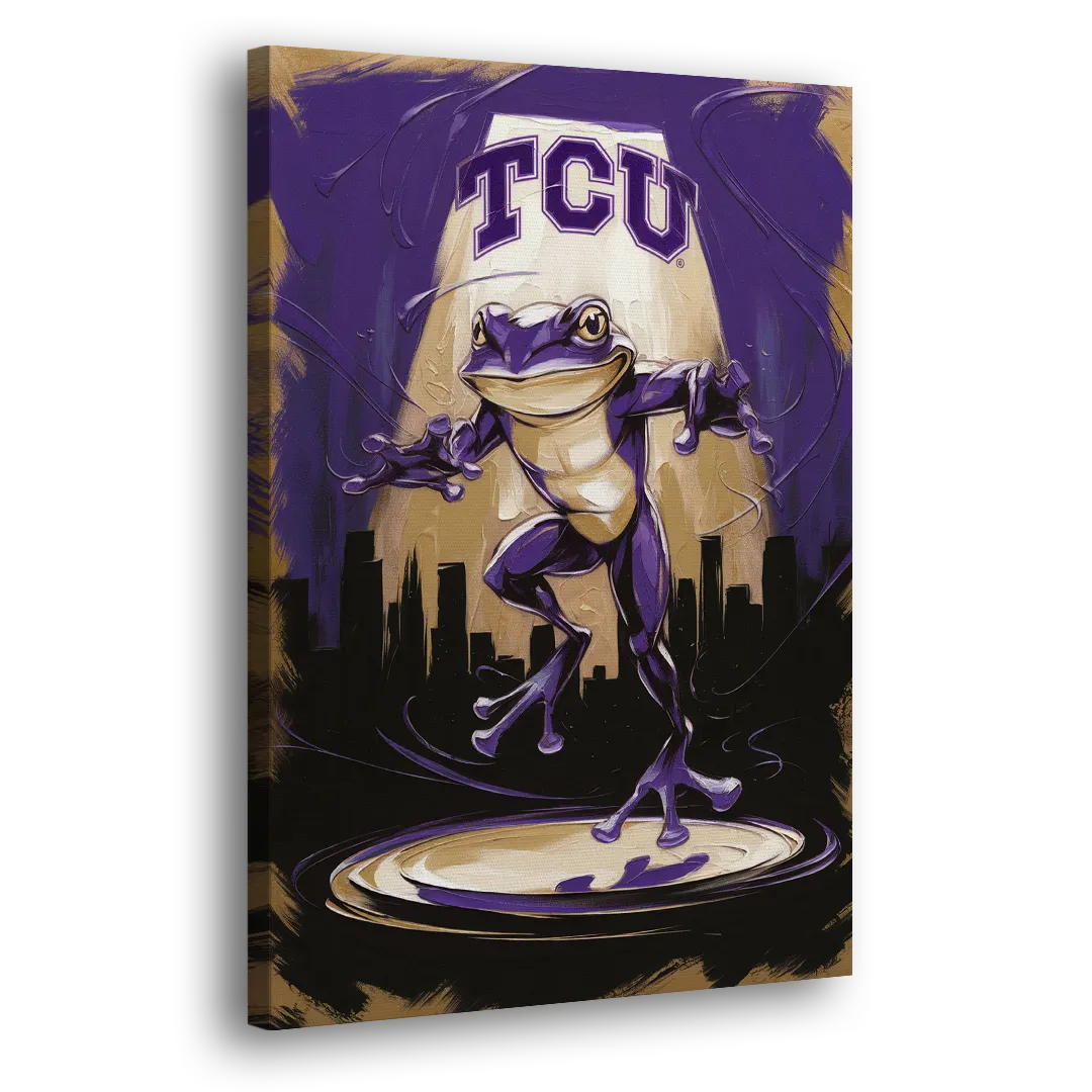 Fort Worth TCU Horned Frogs Pride Side - Canvas Wall Art