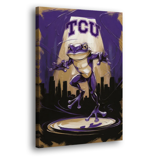 Fort Worth TCU Horned Frogs Pride Side - Canvas Wall Art