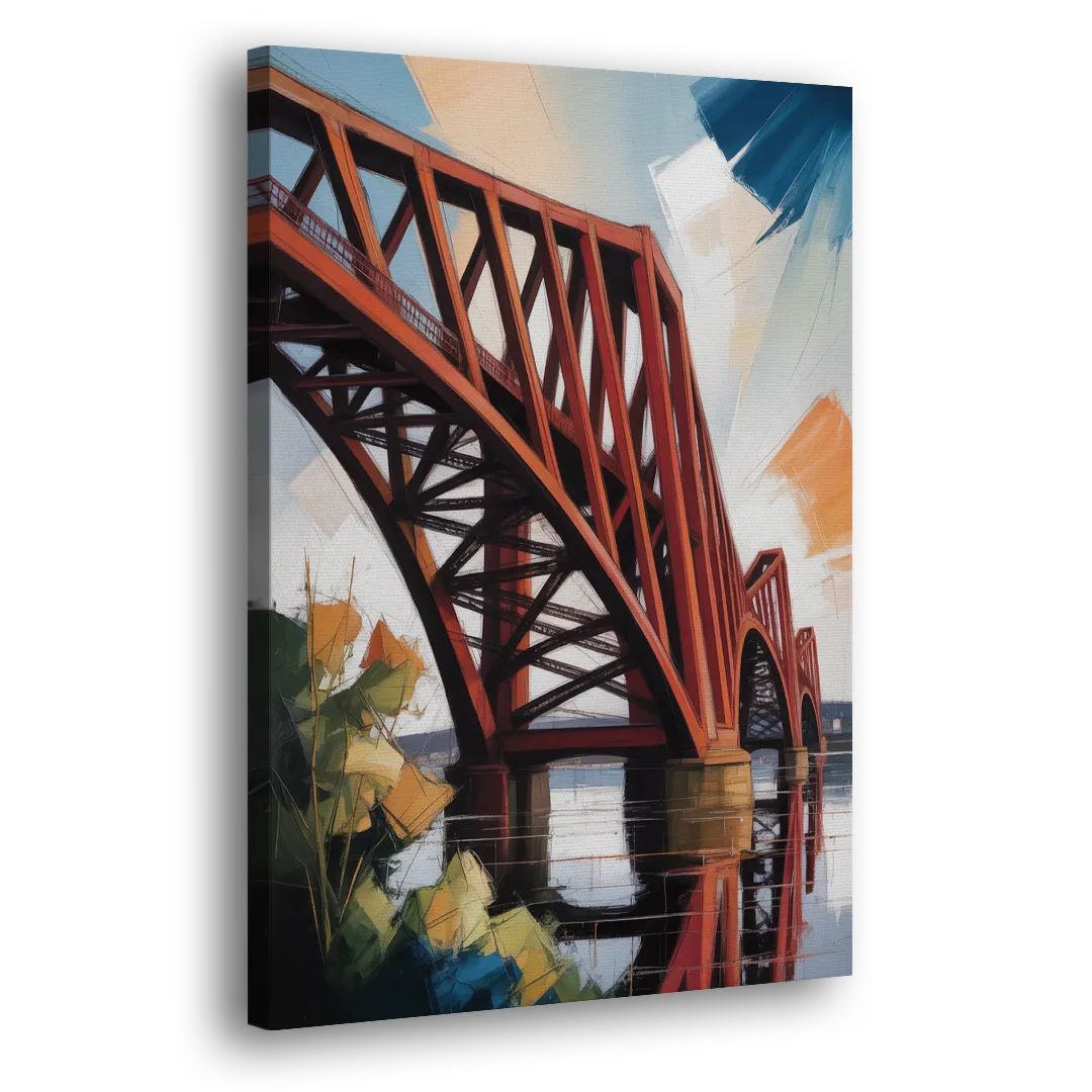 Forth Bridge Elegance Side - Canvas Wall Art