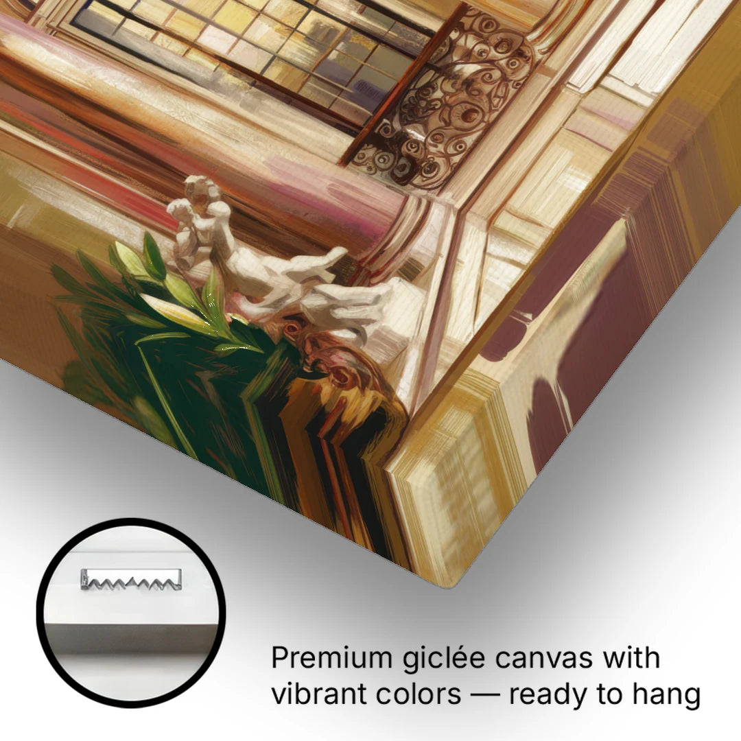 Franklin Architectural Beauty - Canvas Wall Art - Gallery Wrap Corner