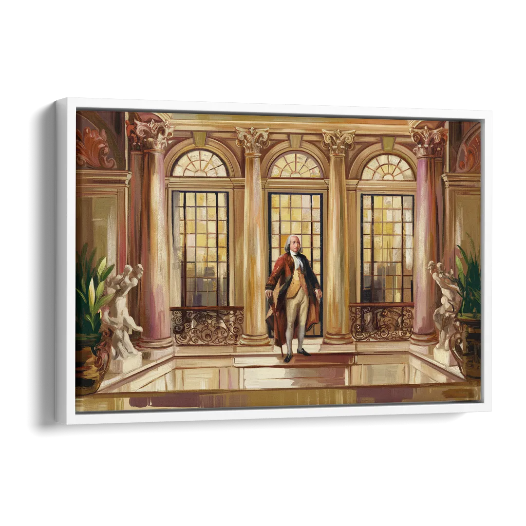 Franklin Architectural Beauty Side - White Canvas Wall Art