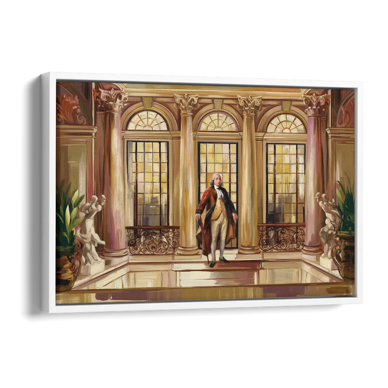 Franklin Architectural Beauty Side - White Canvas Wall Art