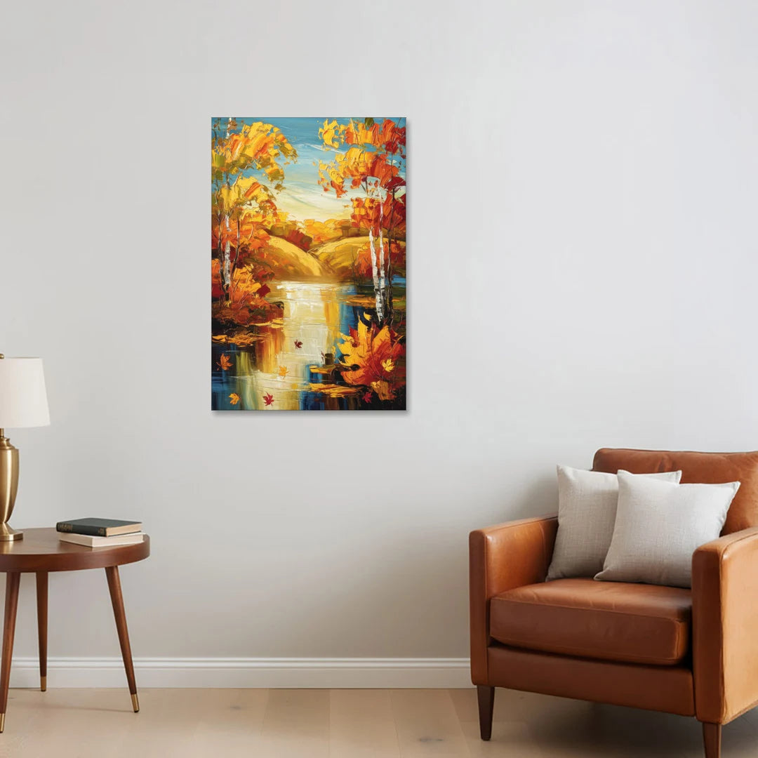 Franklin Autumn Vibes - Canvas Wall Art - Sofa - 24x36