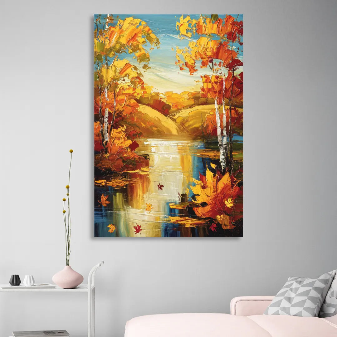 Franklin Autumn Vibes Sitting Room - Canvas Wall Art