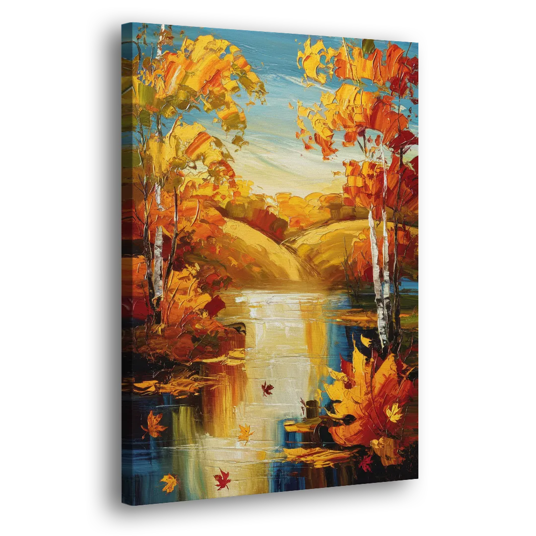 Franklin Autumn Vibes Side - Canvas Wall Art