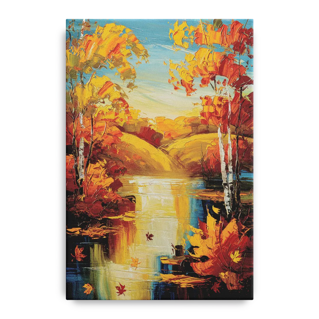 Franklin Autumn Vibes Front - Canvas Wall Art