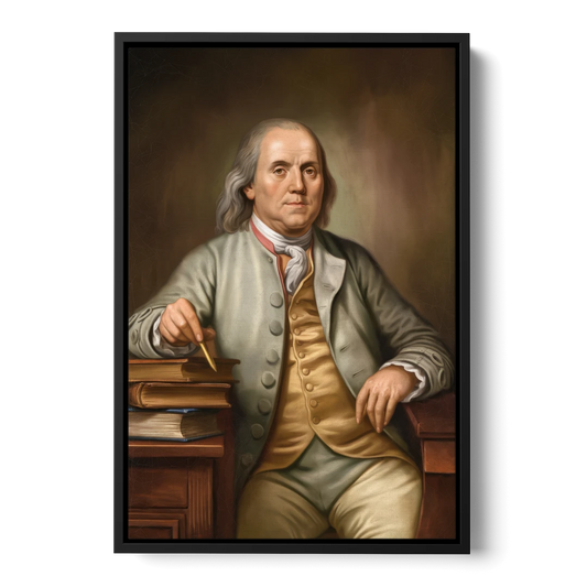 Franklin Cultural Heritage - Black Framed Canvas Wall Art - Front