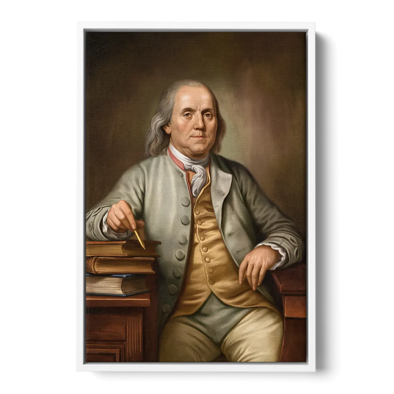 Franklin Cultural Heritage Front - White Canvas Wall Art