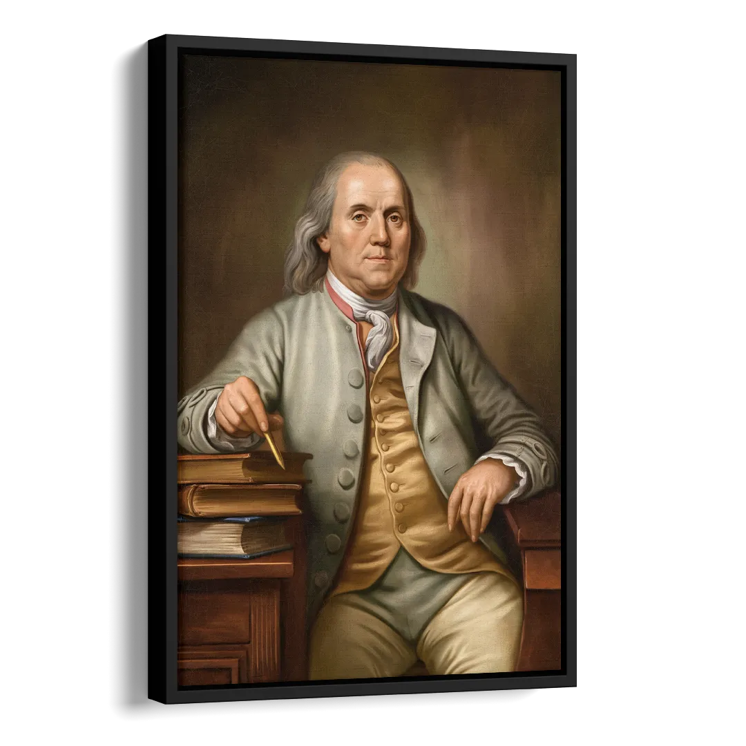 Franklin Cultural Heritage Side - Black Canvas Wall Art