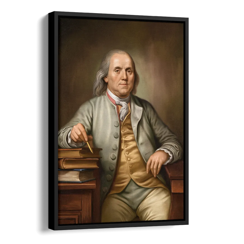 Franklin Cultural Heritage Side - Black Canvas Wall Art