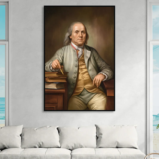Franklin Cultural Heritage Living Room - Black Canvas Wall Art