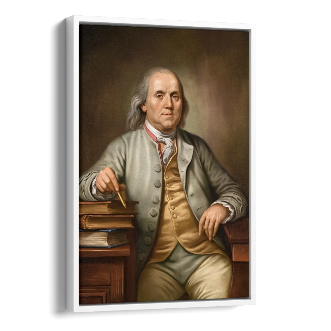Franklin Cultural Heritage Side - White Canvas Wall Art