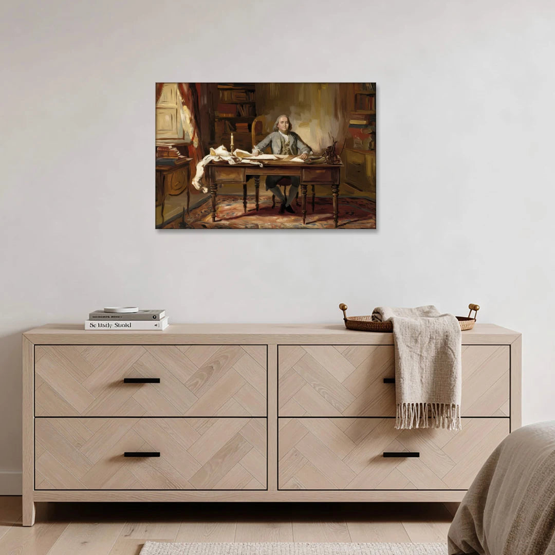 Franklin Historic Charm - Canvas Wall Art - Coffee Table - 36x24