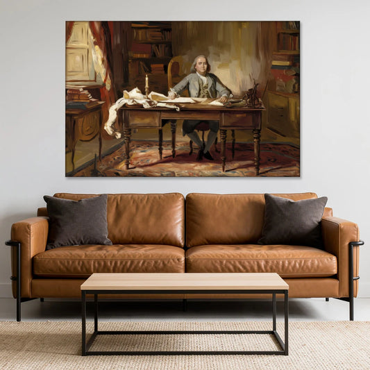 Franklin Historic Charm - Canvas Wall Art - Sofa - 60x40
