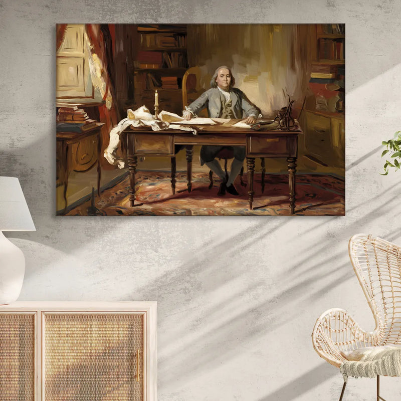 Franklin Historic Charm Sitting Room - Canvas Wall Art