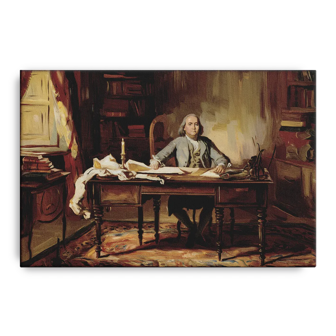 Franklin Historic Charm Front - Canvas Wall Art