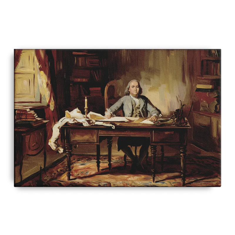 Franklin Historic Charm Front - Canvas Wall Art