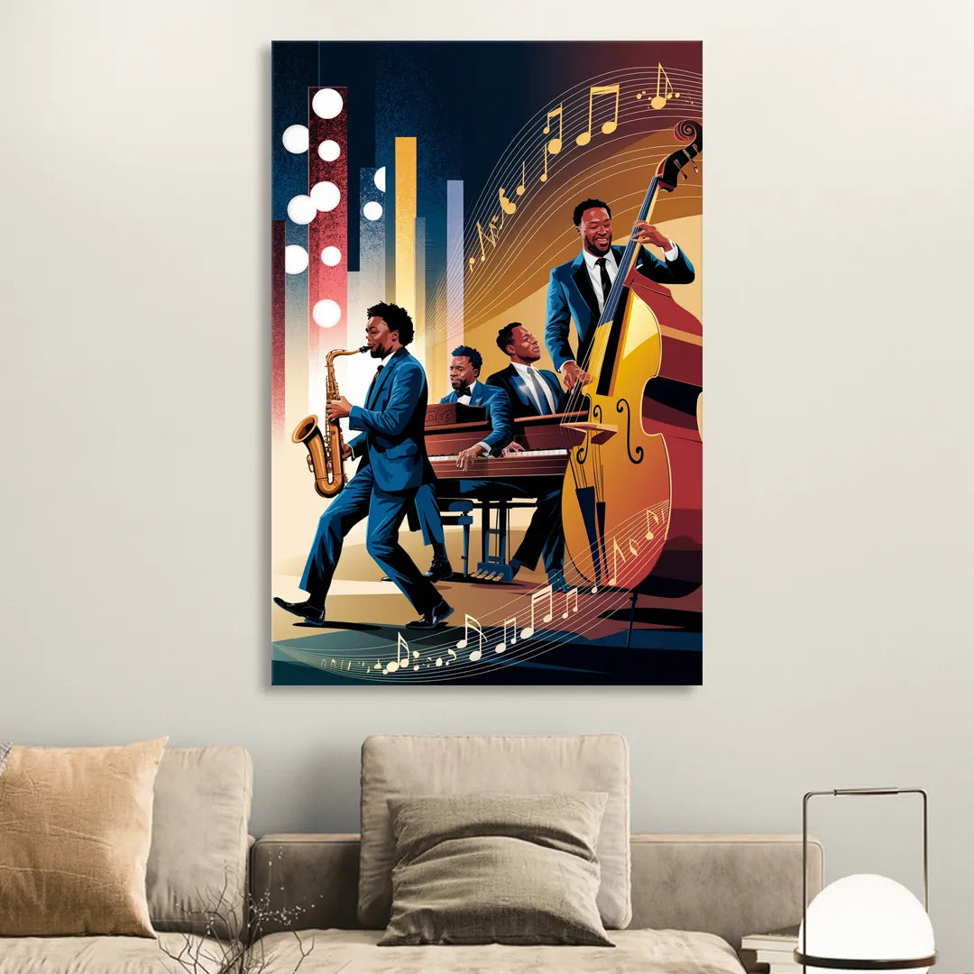 Franklin Music Legacy Living Room - Canvas Wall Art