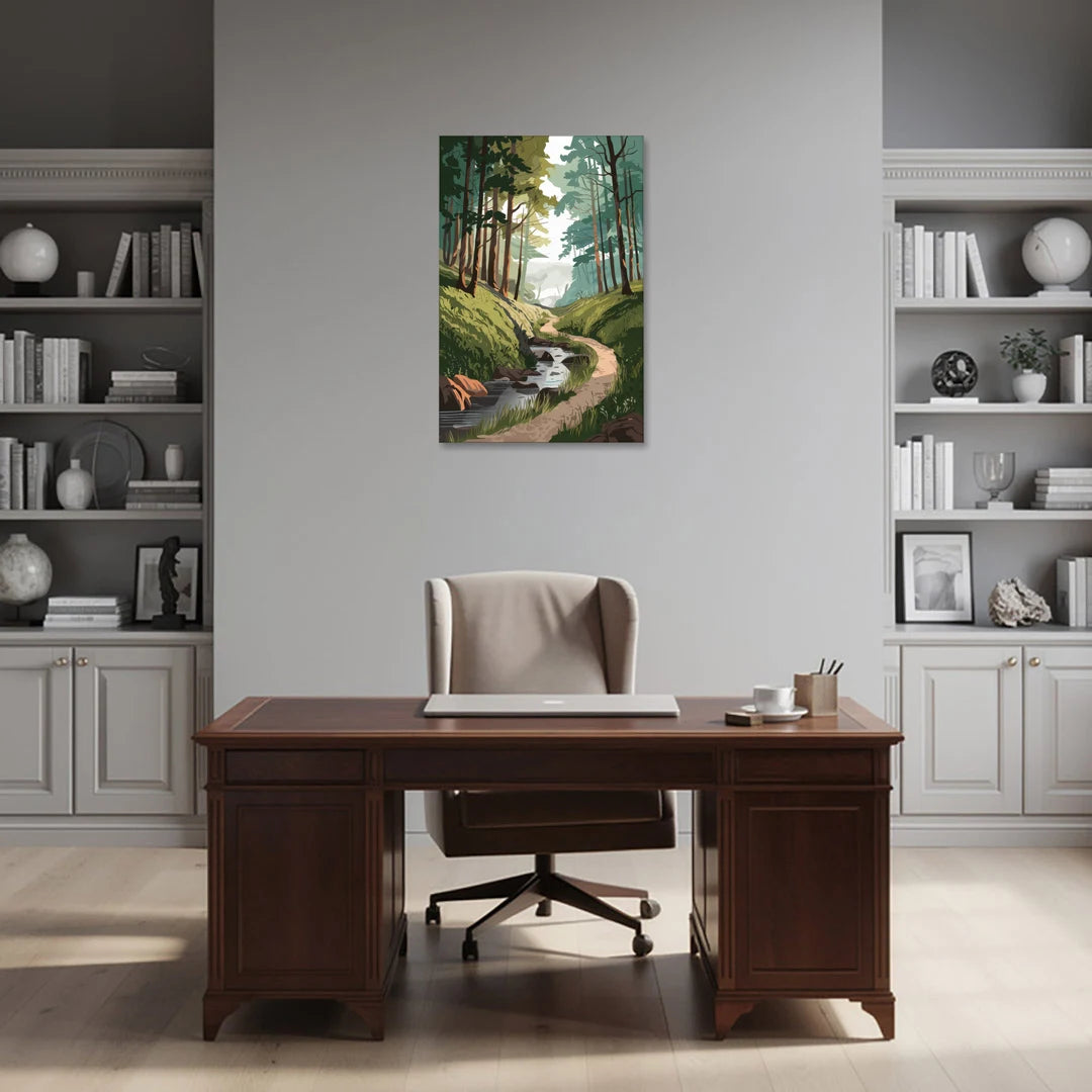 Franklin Nature Trails - Canvas Wall Art - Office - 24x36